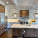 Calcatta Gold Marble Countertop and Backsplash