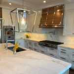 Calcatta Gold Marble Countertop and Backsplash