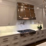 Calcatta Gold Marble Countertop and Backsplash