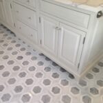 Metro Marble Hexagon with calacatta vanity top