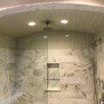 Imperial Danby Marble with Glass Tile Ceiling