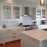 Waterjet-Glass-Backsplash-Marble Countertop