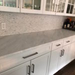 Asian Cararra Mini Brick Backsplash