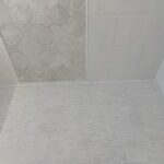 Waterjet Thassos/White Silk Mosaic